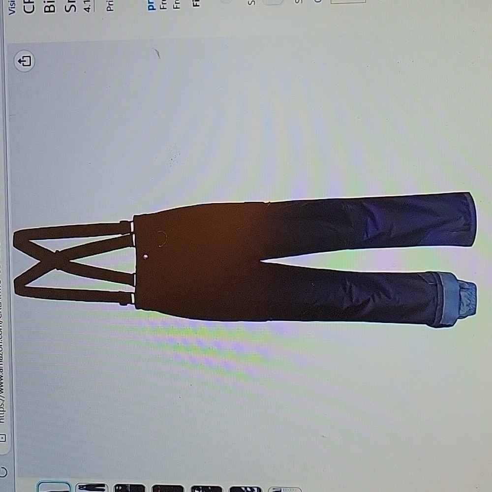 CREATMO US insulated snow pant snowboard suspender waterproof black XXL …NEW